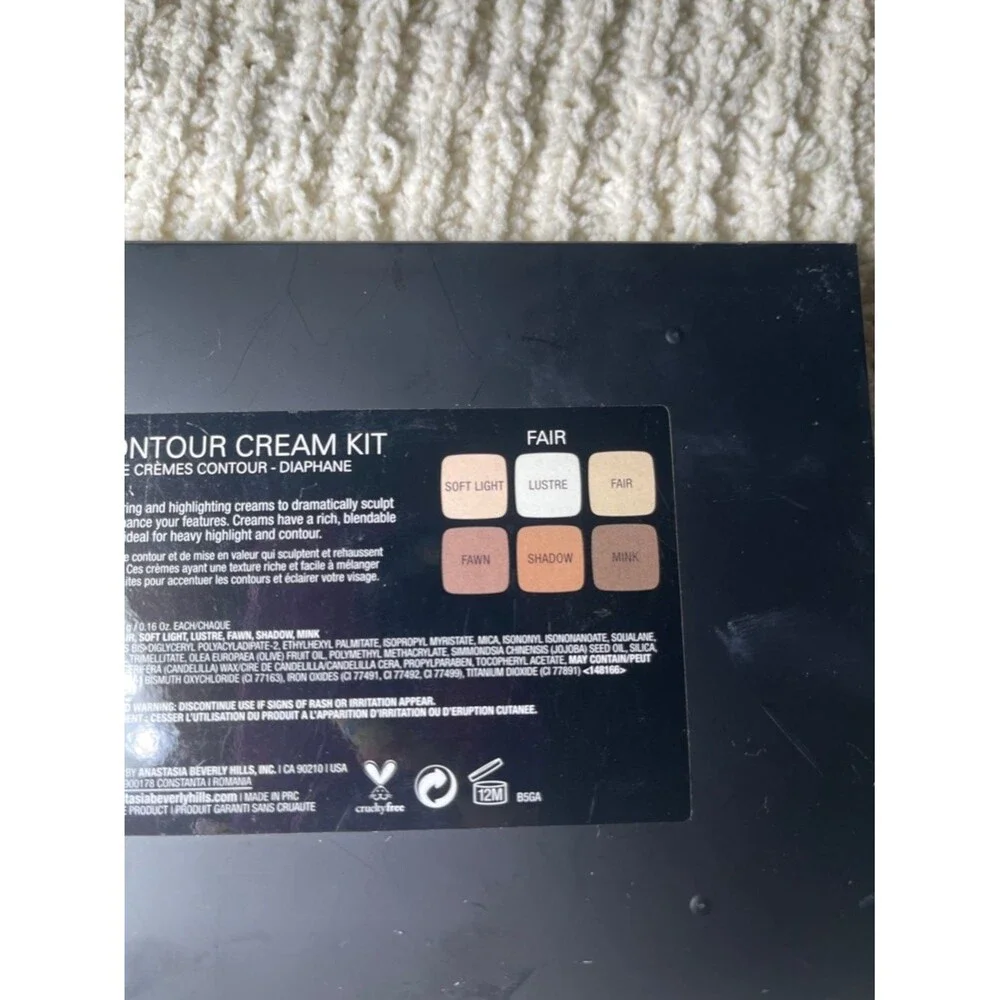 Anastasia Cream Contour & Highlight Palette - Beige, Ivory, Warm Brown